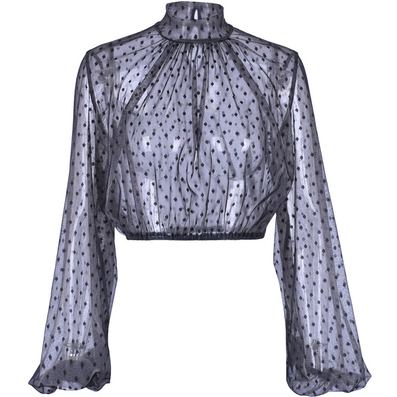 Mimi Polka Dots Blouse - Caviar and Jeans
