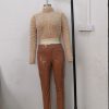 Nude Top Brown Pant